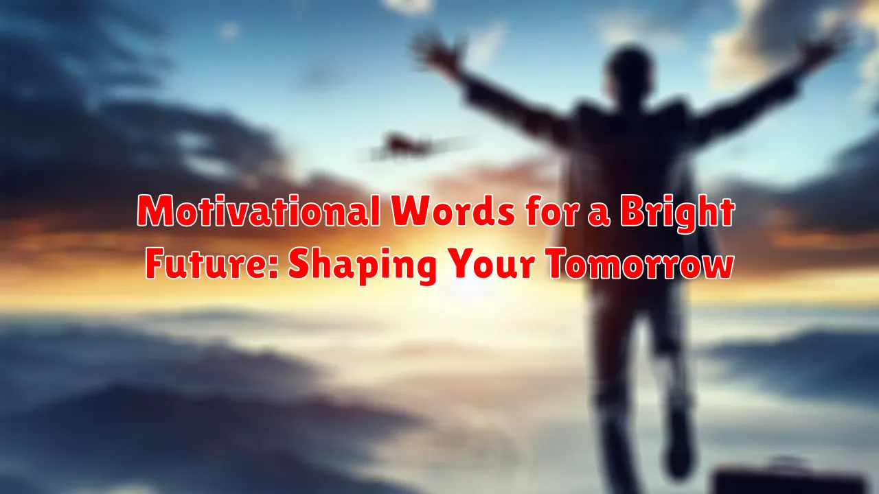 Motivational Words for a Bright Future: Shaping Your Tomorrow